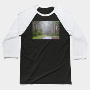 Foggy Great Ocean Road, Australia. Baseball T-Shirt